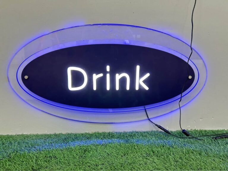DRINK OVAL NEON
