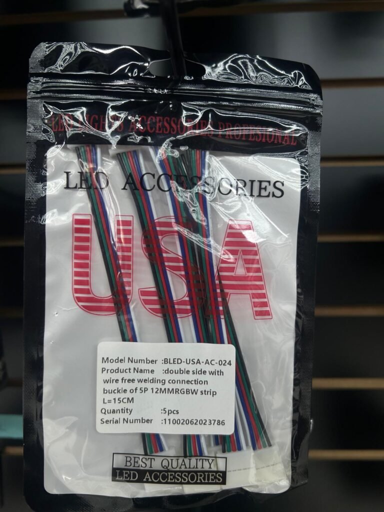 double side with wire free welding connection buckle of 12MMRGB+W strip L=15CM (24)