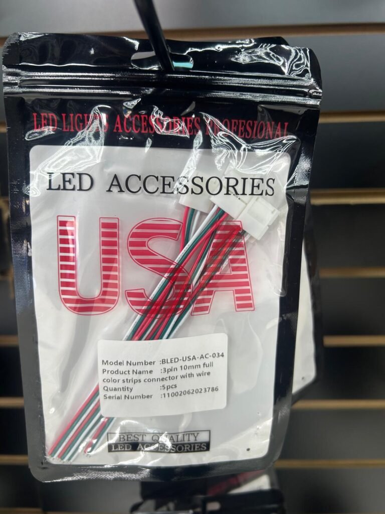 3pin 10mm full color strips connector with onside wire (34)