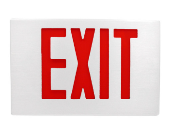 EXIT ONLY RED LETTER