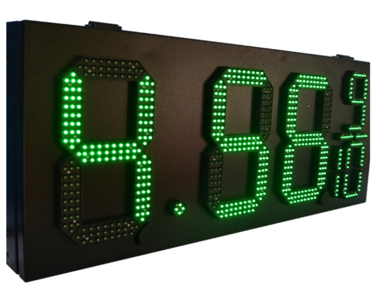 GAS STATION SIGN GREEN 15'' GAS SIGN DOUBLE BOX WITH (79) (11) - Image 2